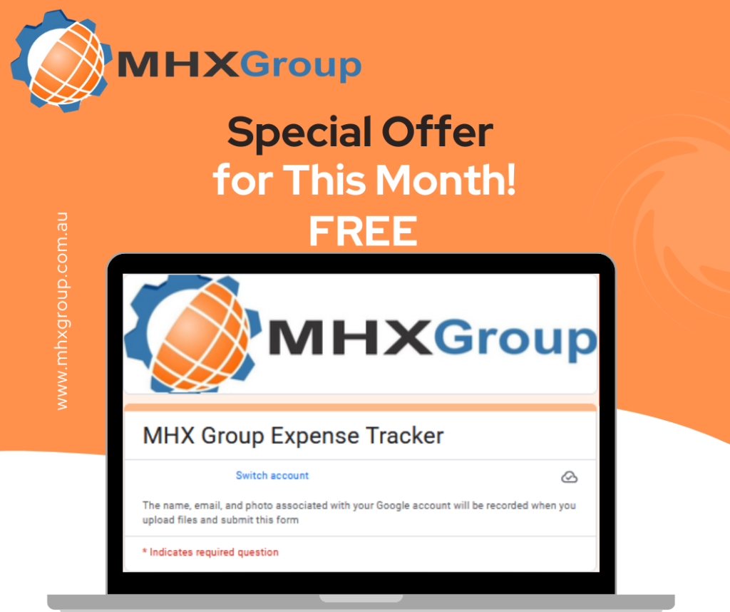 MHX Expense Tracker Google Forms Screenshot